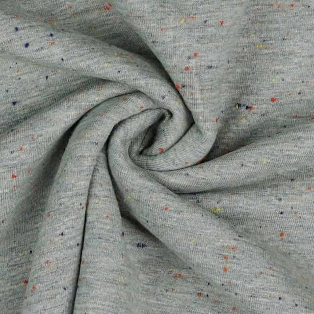 Stoff Cosy Color Grau meliert - 0