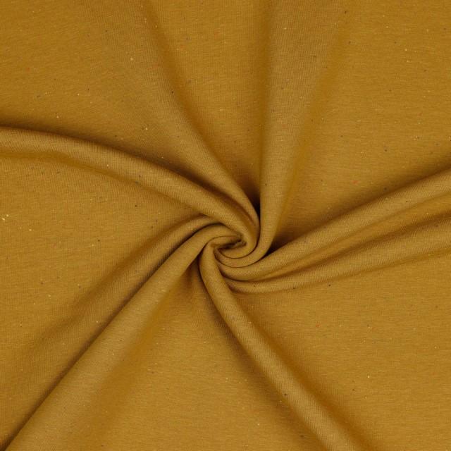 Stoff Summer Sweat, mustard melange - 0