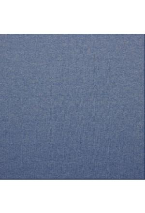 Stoff Tube blue melange