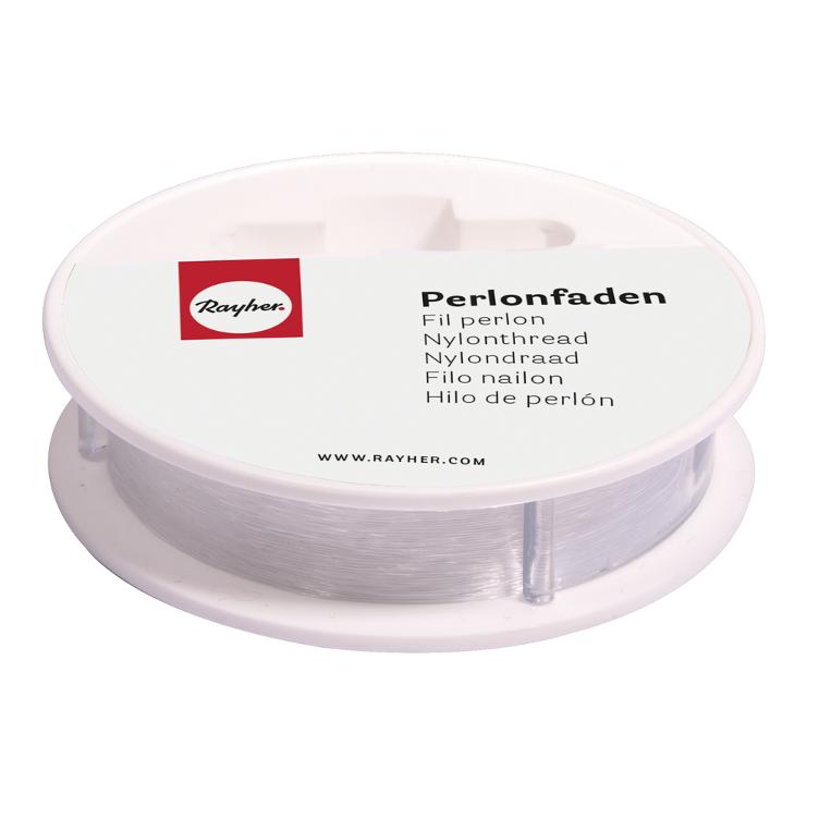 Perlonfaden transparent, 0,35mm ø