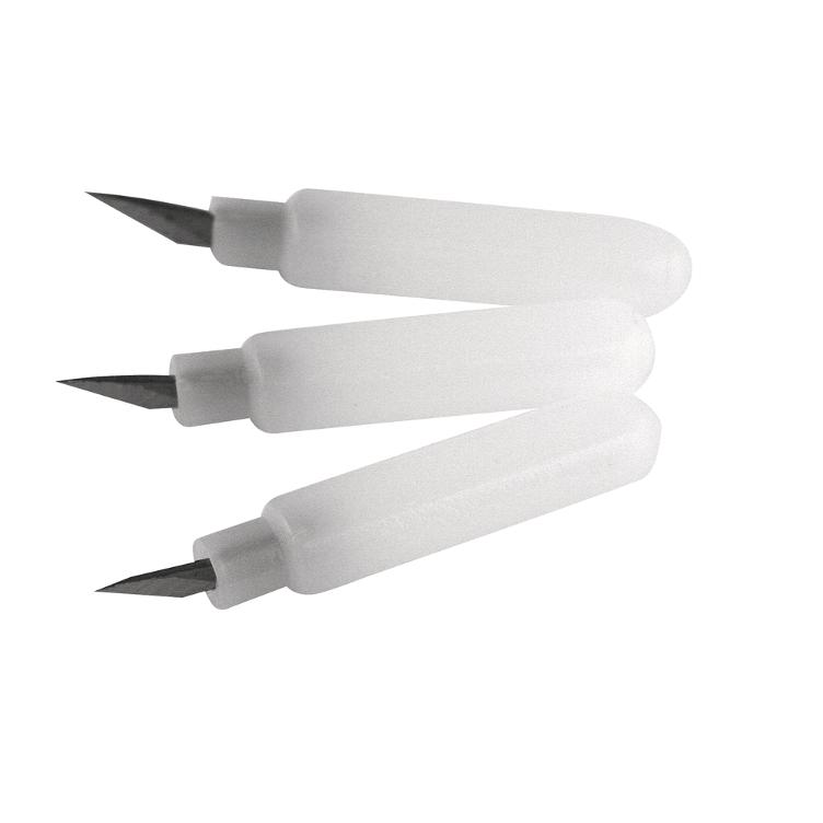 Klingen für Drehgelenkmesser, 3 Stück