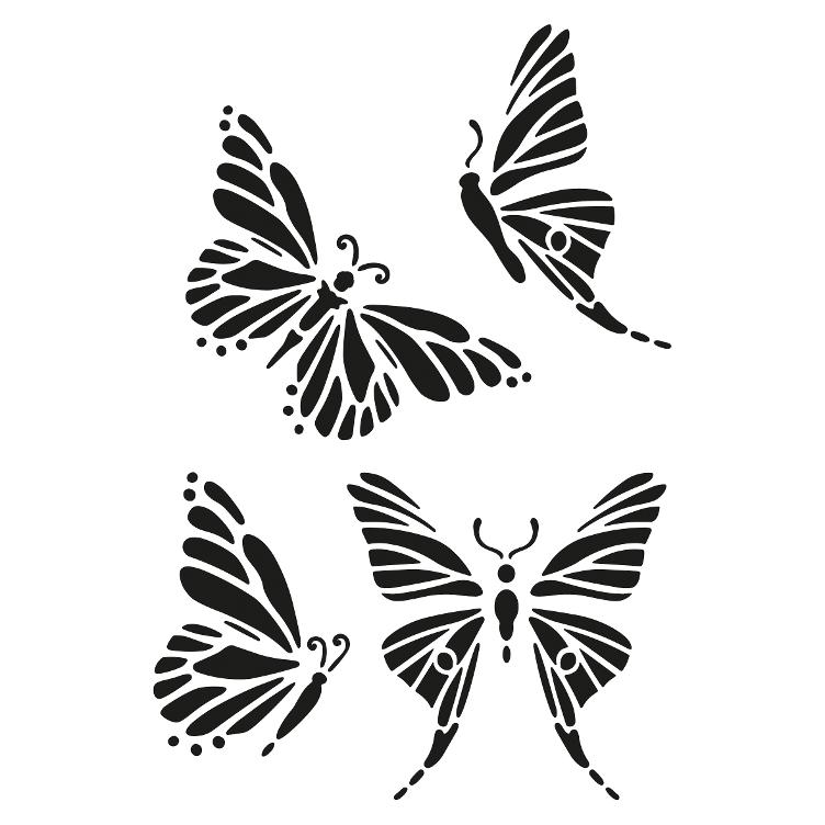 Schablone Schmetterling A5