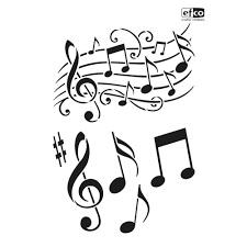 Schablone Musik A4