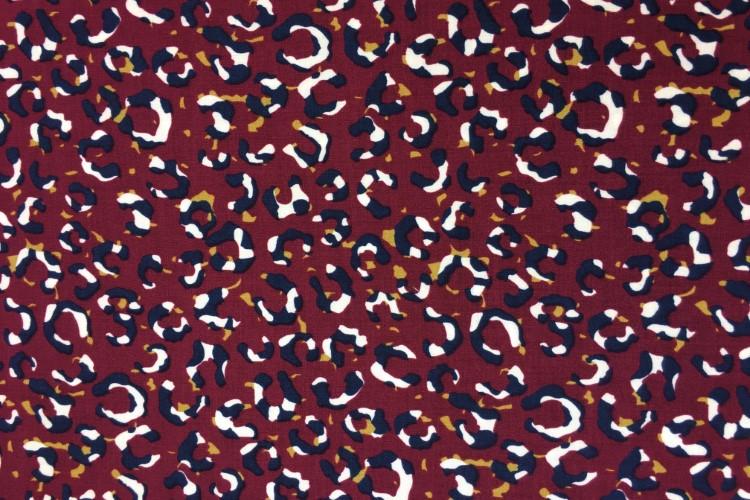 Stoffe Viskose Radiace Leo, Bordeaux