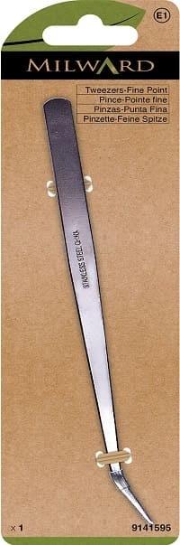 MILWARD GREEN PINZETTE MIT FEINE SPITZE, 1 Stück für Overlocker und Nähmaschinen