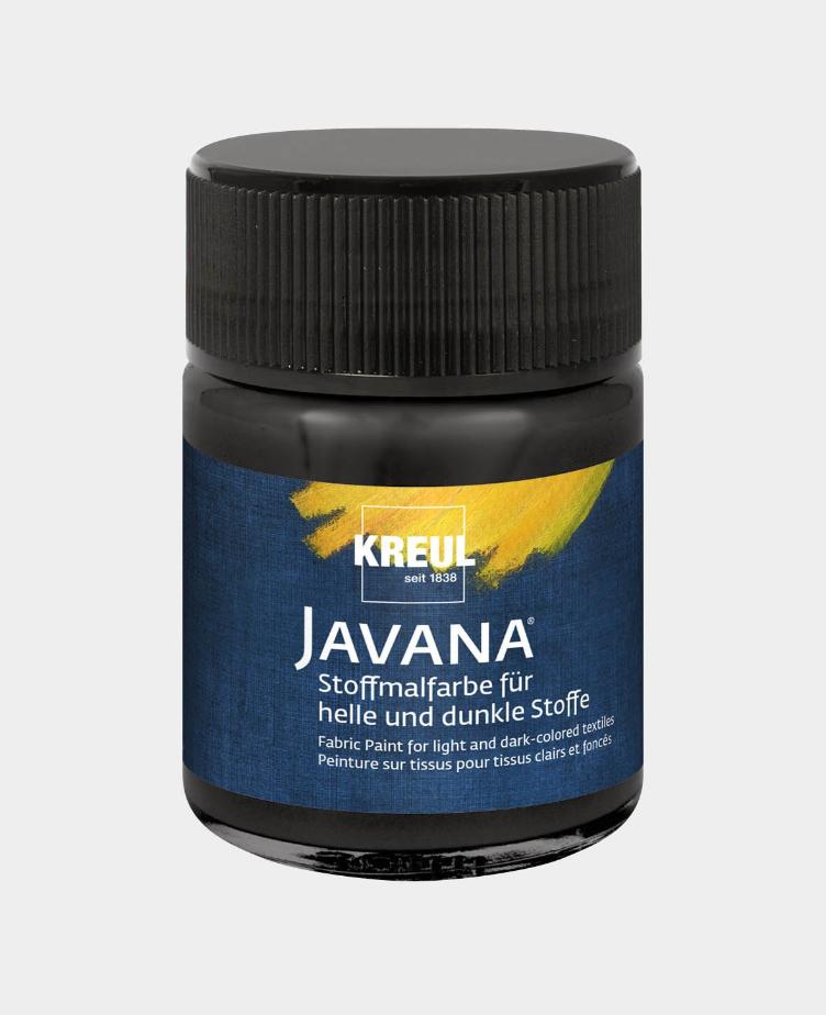 Javana Stoffmalfarben Schwarz