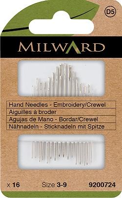 Milward Green Sticknadeln mit Spitze