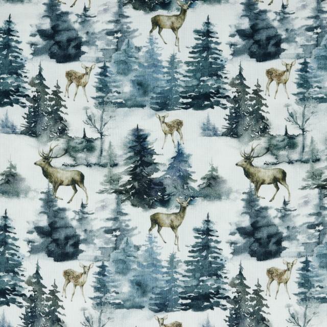 Stoff Baumwolle, Canvas Deer