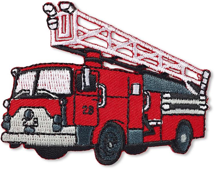 PRYM MOTIV FEUERWEHRAUTO 7 X 6.5CM ROT