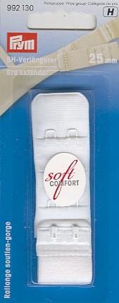 PRYM BH-VERLÄNGERER `SOFT COMFORT` ZUM EINHAKEN Weiss