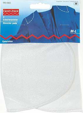 PRYM SCHULTERPOLSTER HALBMOND GR. M-L WEISS