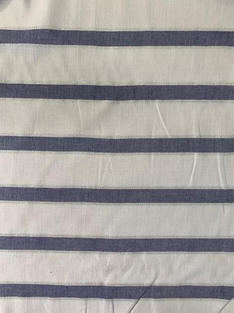 Stoff Baumwolle Lurex gestreift