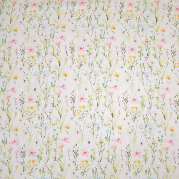 Stoff Double Gauze Fiori