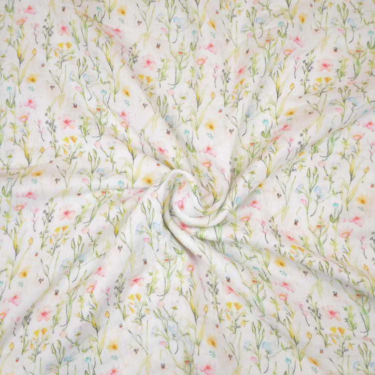 Stoff Double Gauze Fiori - 0