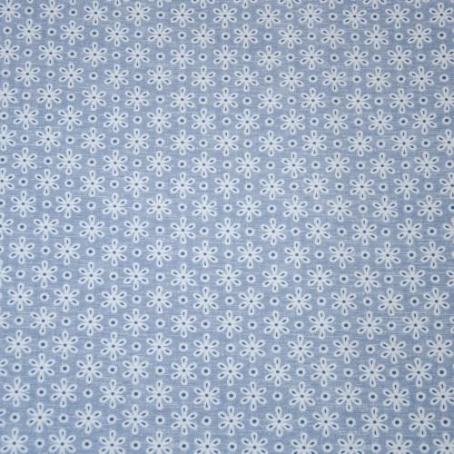 Stoff Baumwolle Mini Blue, Blumen
