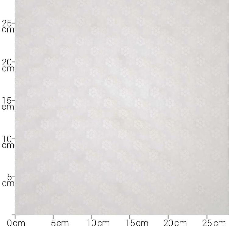 Stoff Baumwolle bestickt weiss - 1