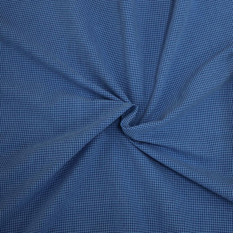 Stoff Mini Vichy Blau - 1