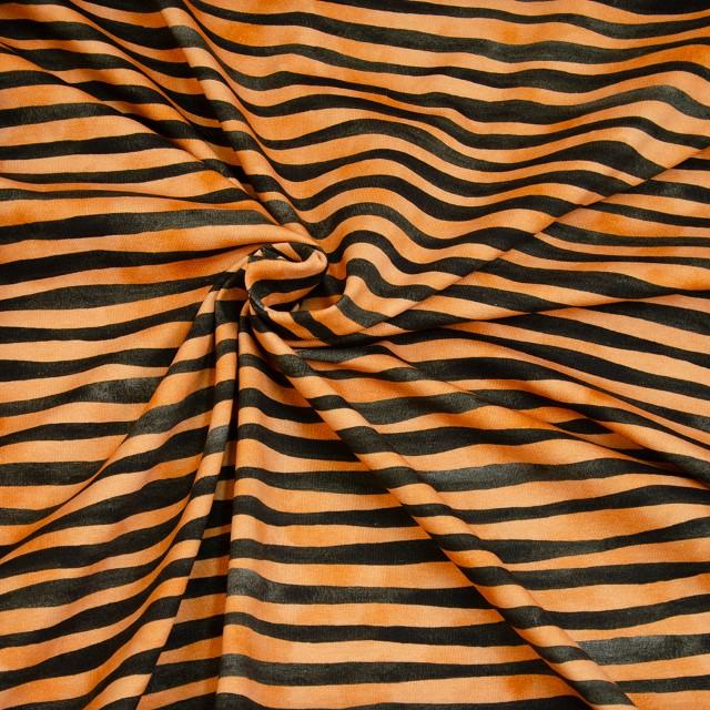 Stoff Jersey Baumwolle Tiger Skin - 1