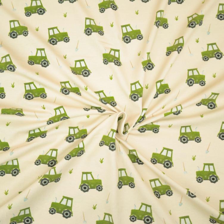 Stoff Jersey Kleine Farm - 1