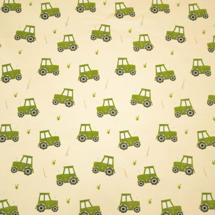 Stoff Jersey Kleine Farm