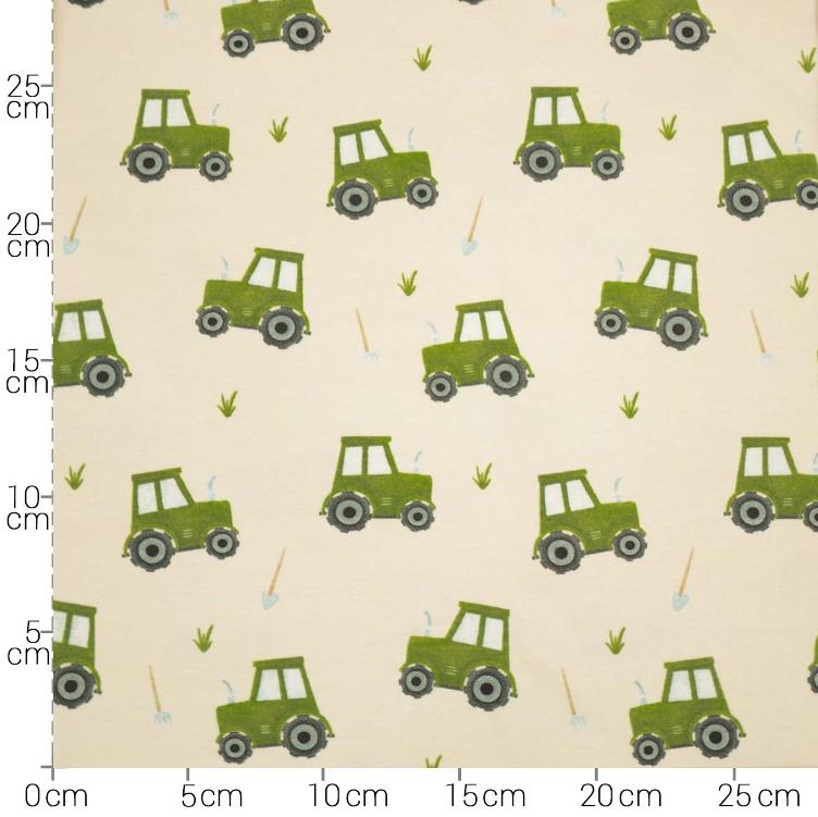 Stoff Jersey Kleine Farm - 2