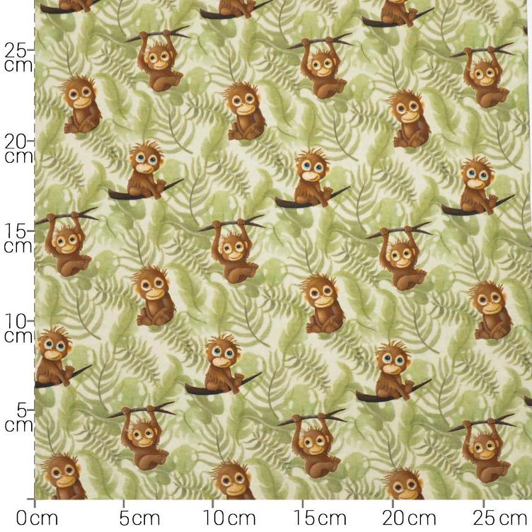 Stoff Jersey Jungle Fun - 0