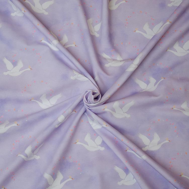 Stoff Jersey Princess Swan