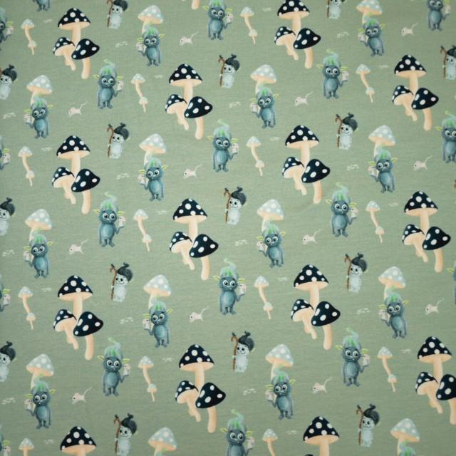 Stoff French Terry Troll