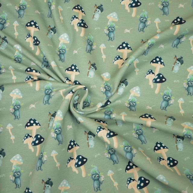 Stoff French Terry Troll - 0