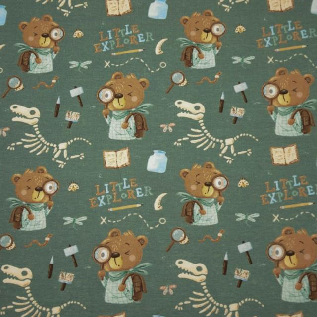 Stoff French Terry Little Explorer