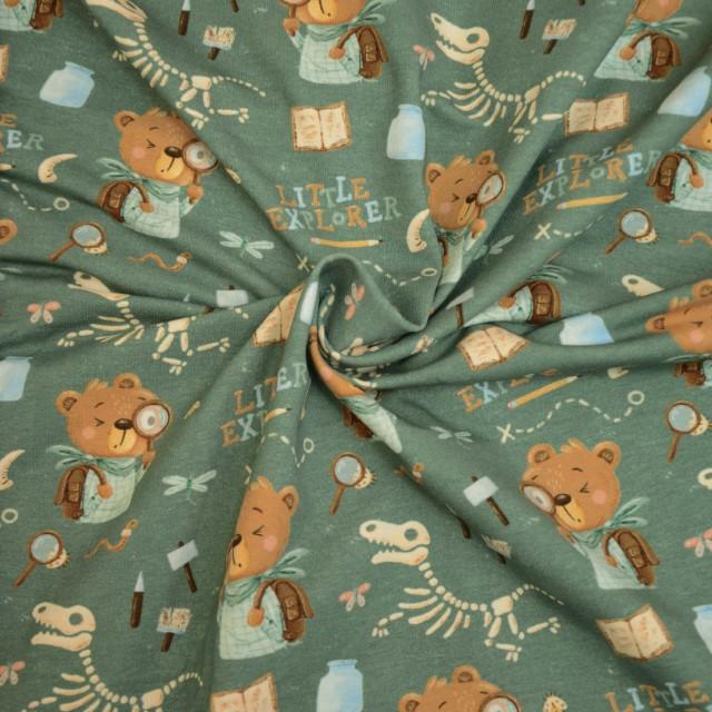 Stoff French Terry Little Explorer - 0