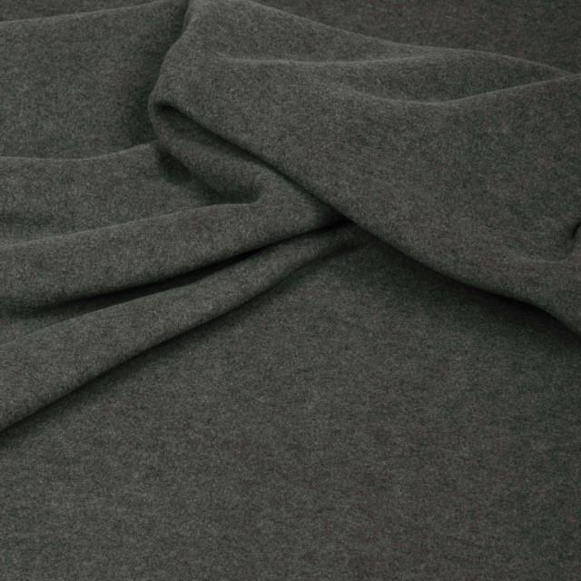 Stoff Fleece meliert, grau
