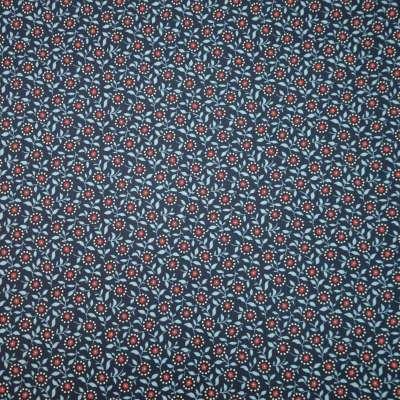 Stoff Baumwolle Emilie Vintage dunkelblau