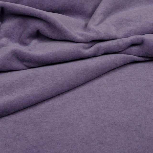 Stoff Fleece meliert lila