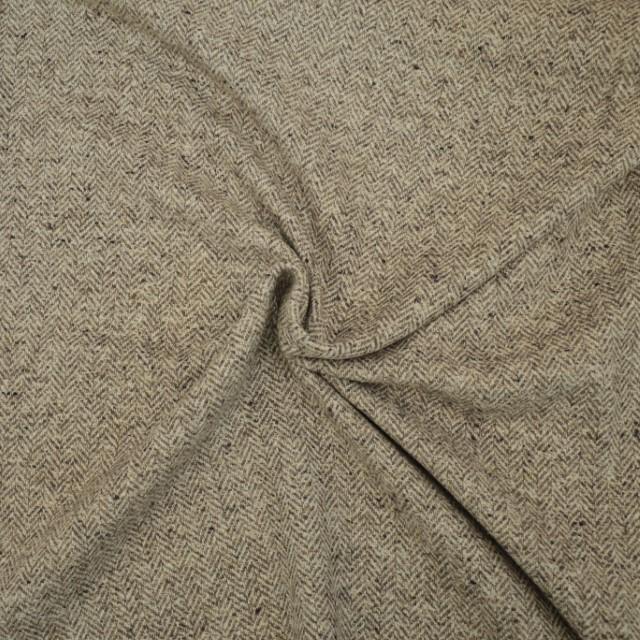 Stoff Fischgrät Inverness Beige - 2