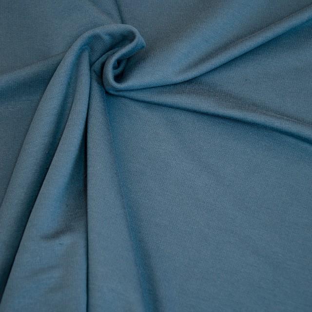 Stoff Sweat, blau uni