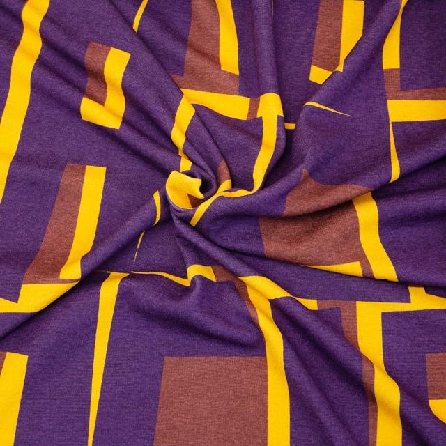 Stoff Jersey, Meghan violett - 1