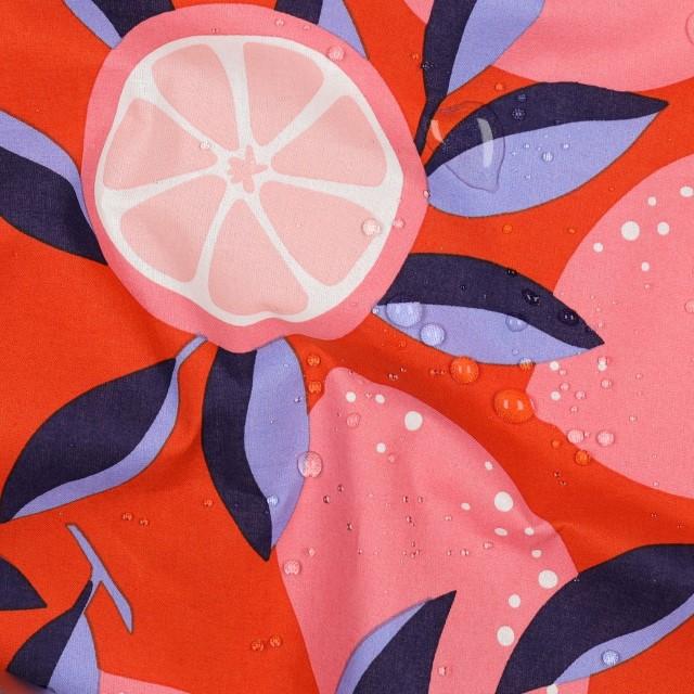Stoff Coated Cotton Lemons orange - 0
