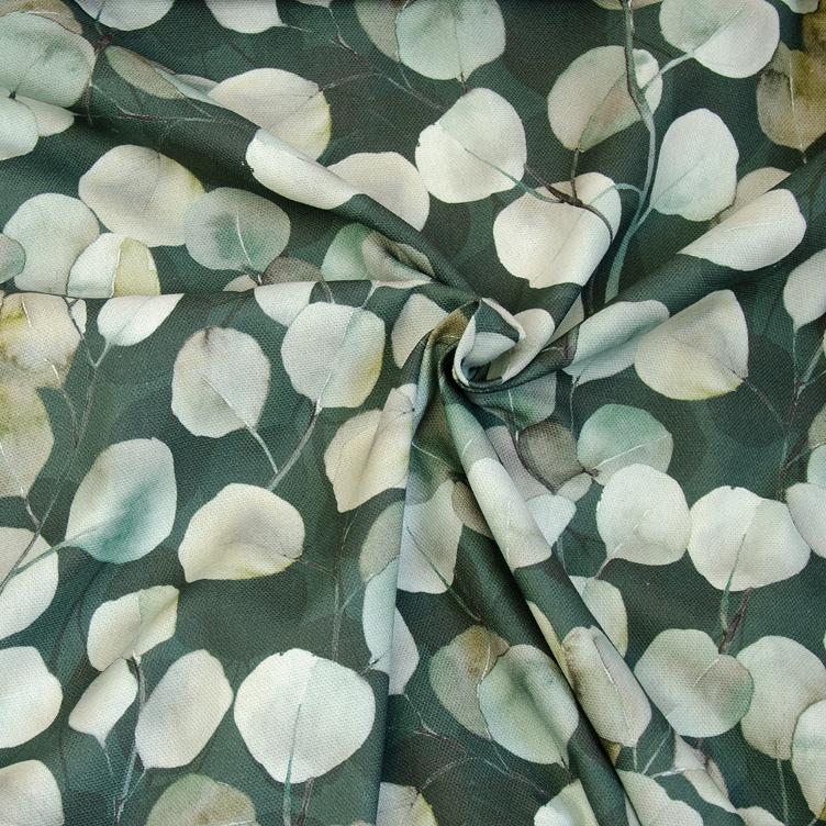 Stoff Boho Eukalyptus Baumwolle Canvas - 0