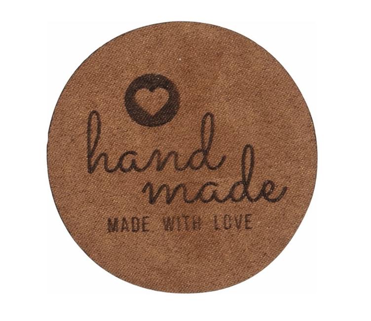 Applikation Handmade with Love 6x6 cm