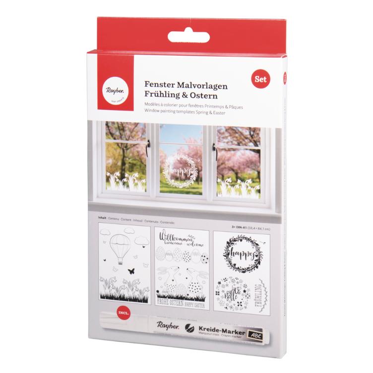 Fenster Malvorlagen Frühling&Ostern
