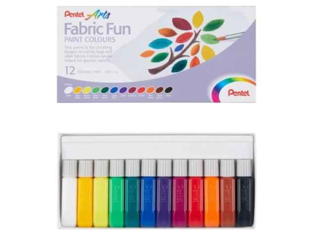 Fabric Fun 12 Paint colours