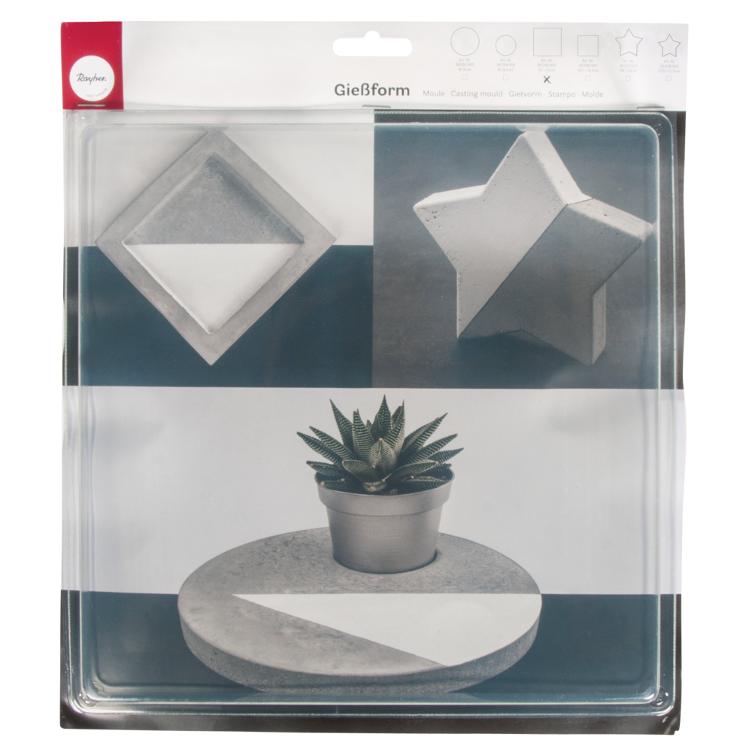 Gießform: Quadrat mittel