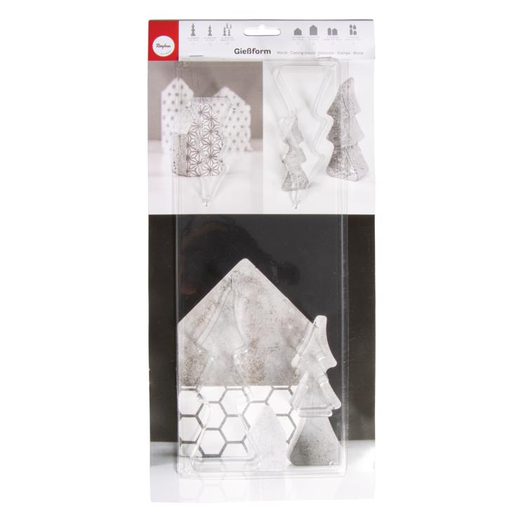 Gießform: Tannenbäume