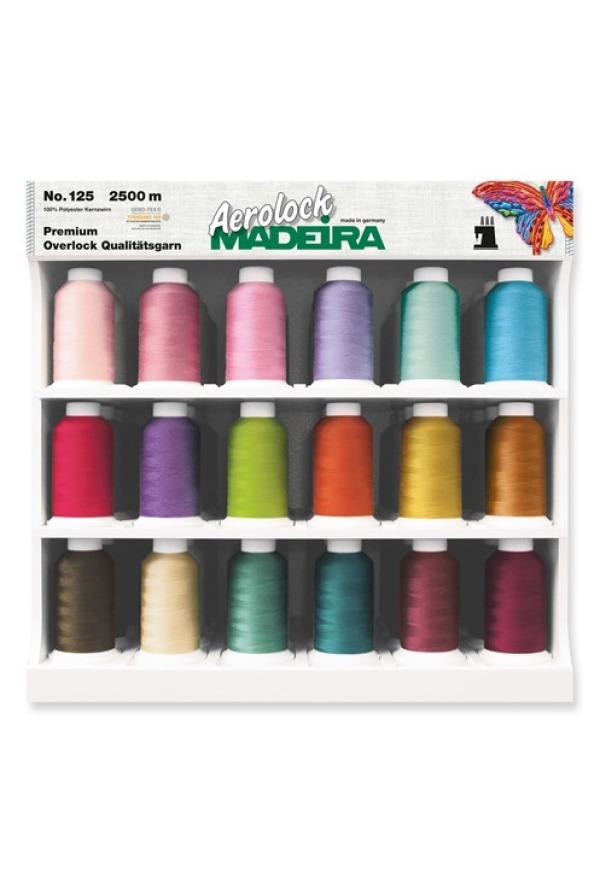 Grosse Auswahl an Overlockfäden