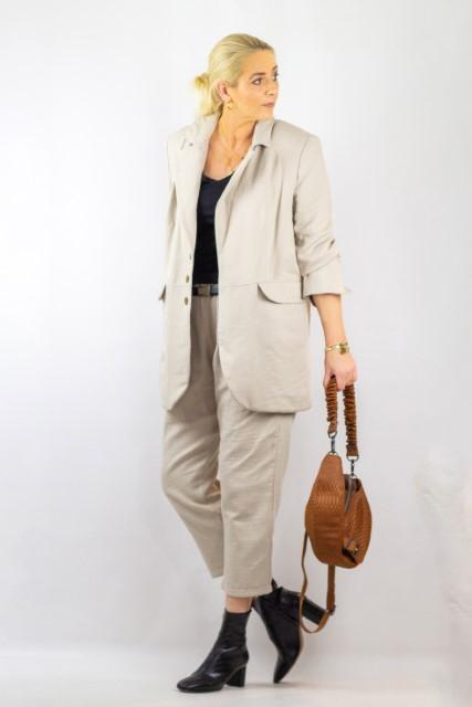 Stoff Baumwolle Cello, Sand - 1