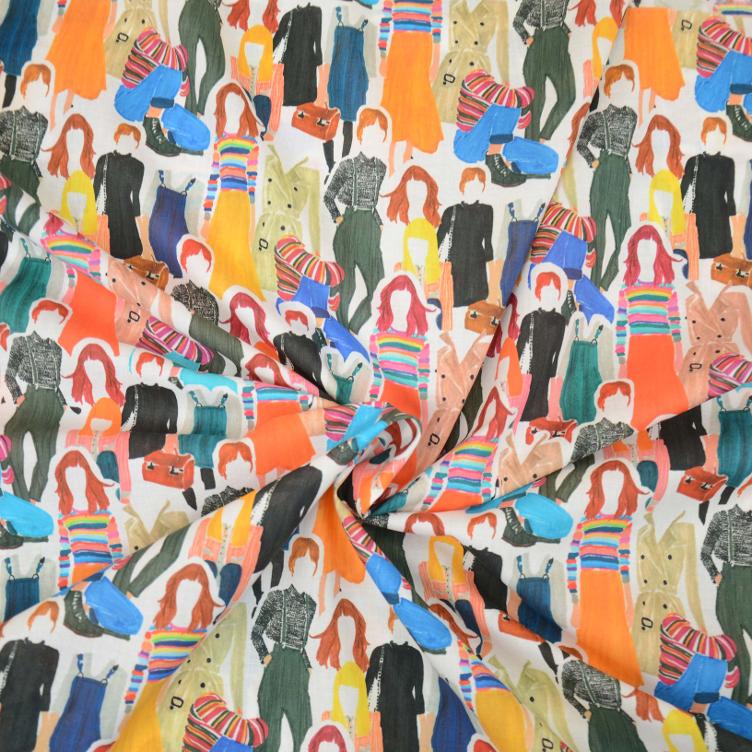 Stoff Baumwolle People are People - 0