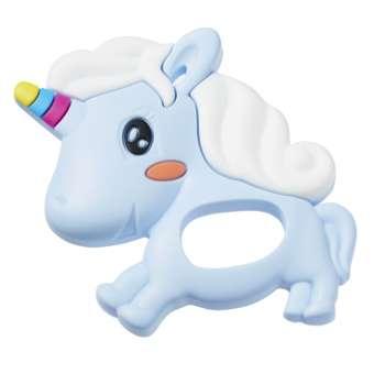 Schnulli-Silikon Einhorn Hellblau