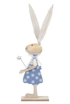 Hase ca.16cm, blau