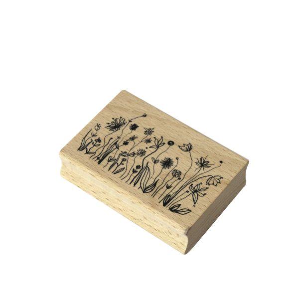Holzstempel Blumenwiese, Buche